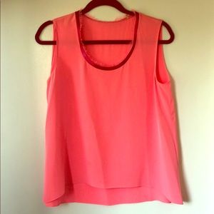 Elie Tahari Pink Silk Top